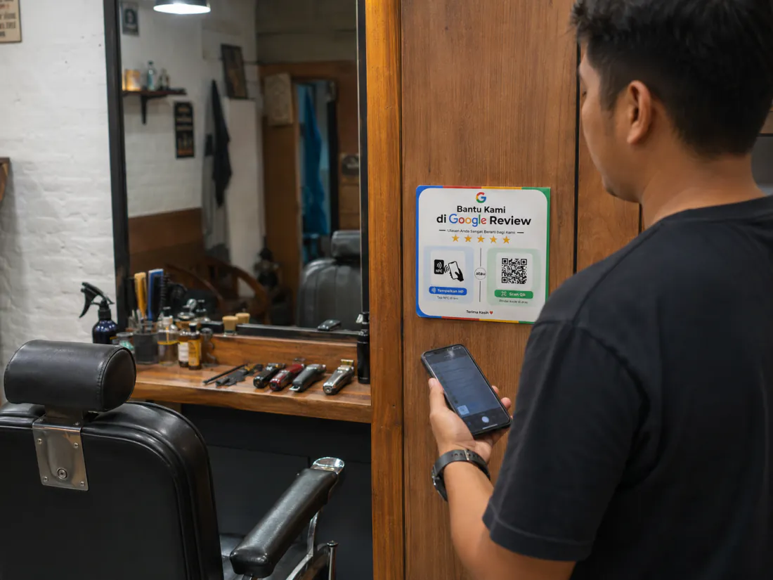 NFC Review dipakai di Salon & barbershop di Indonesia